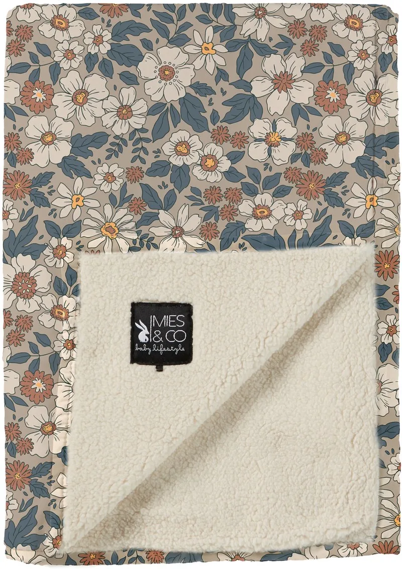 Soft Wild Flower Wiegdeken Rust 70 x 100 cm by Mies & Co in Brown – product photo
