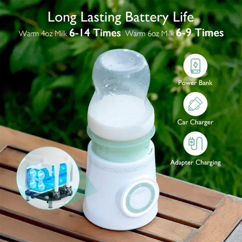 draagbare flessenwarmer von Momcozy in Weiß – Produktfoto 2 von 6