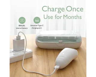 Elektrische Milchpumpe Baby Nail File Electric, 1-tlg. von Momcozy in Weiß – Produktfoto 5 von 5