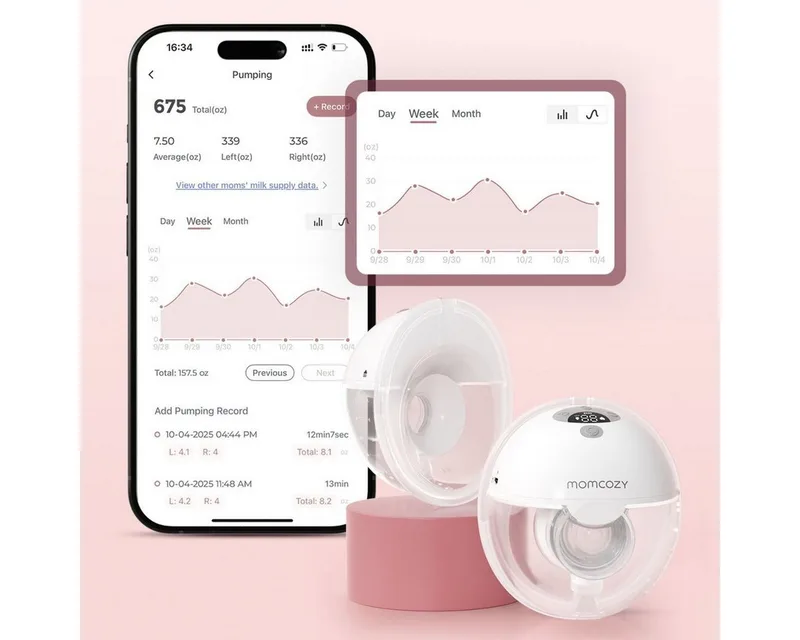 Elektrische Milchpumpe M5 SMART Breast Pump Single Grey, 1-tlg. by Momcozy in Grey – product photo 3 of 5
