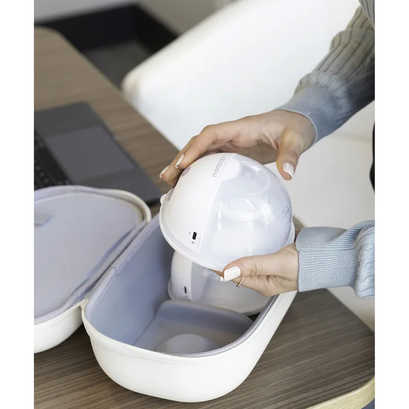 Elektrische Milchpumpe M5 Smart, tragbar von Momcozy in Weiß, 11,5 × 28,1 × 18,1 mm – Produktfoto 1 von 3