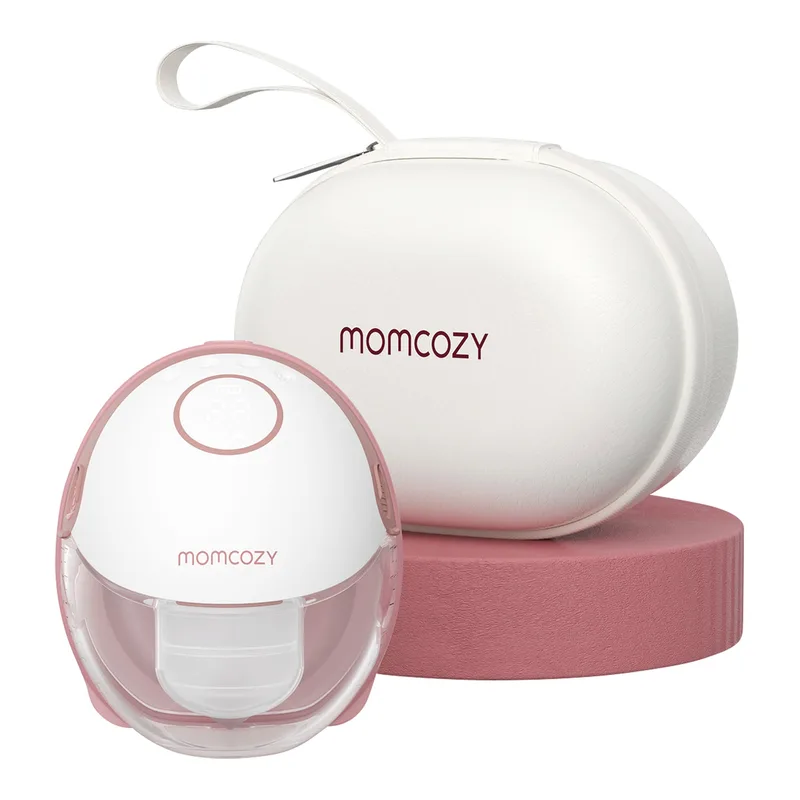 Elektrische Milchpumpe M6, tragbar von Momcozy in Weiß, 12,5 × 19,9 × 16 mm – Produktfoto