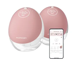Elektrische Milchpumpe M9 Mobile Breast Pump, 2-tlg. von Momcozy in Weiß – Produktfoto 1 von 4