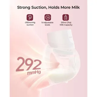 Elektrische Milchpumpe S12 Pro+ Breast Pump, 1-tlg. von Momcozy in Weiß – Produktfoto 2 von 5