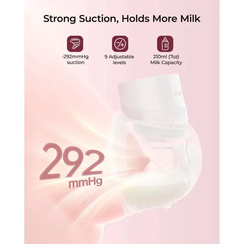 Elektrische Milchpumpe S12 Pro+ Breast Pump, 1-tlg. von Momcozy in Weiß – Produktfoto 2 von 5