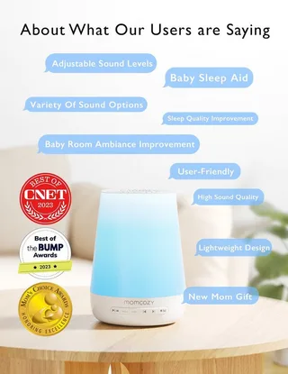 Elektrische Milchpumpe White noise machine with app control, 1-tlg. von Momcozy in Weiß – Produktfoto 4 von 4