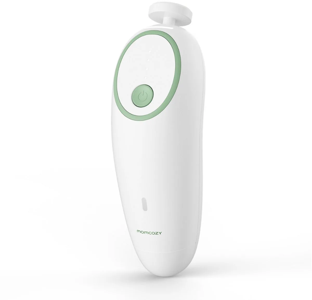 Elektrische Nagelvijl – Baby, Kind & Volwassene – Veilig & Zacht Gebruik fra Momcozy i Hvid, Grøn – produktbillede