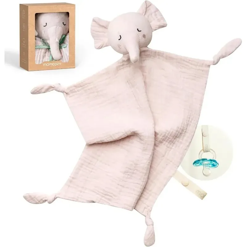 Elephant Comforter Pink Teddybär von Momcozy – Produktfoto