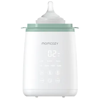 Flessenwarmer 6-in-1 – Melk & Babyvoeding – 24u Warmhouden – Voor Flessen, Potjes & Zakjes von Momcozy in Weiß, Grün – Produktfoto 2 von 6