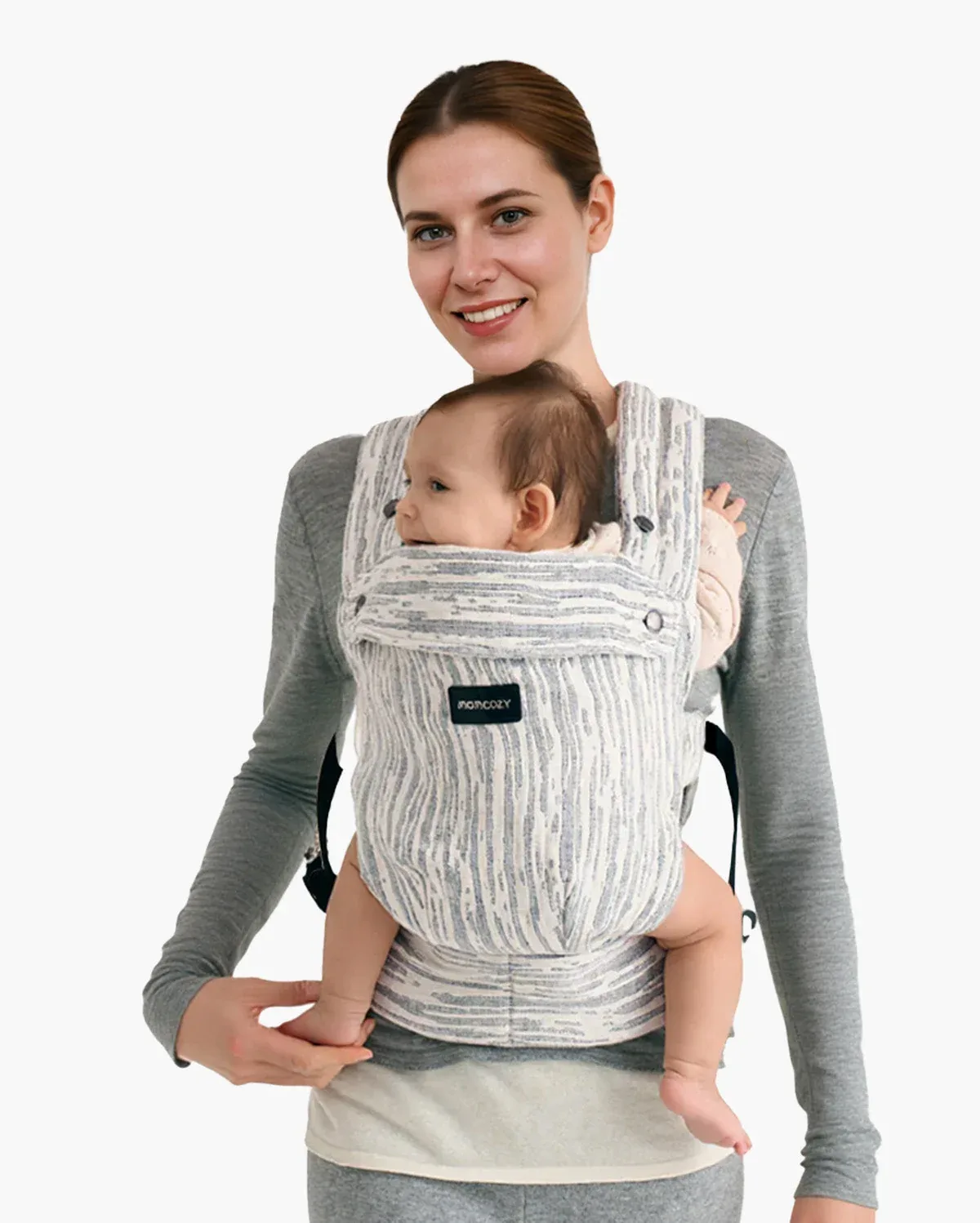 HeriHug 100% Leinen Babytrage von Momcozy – Produktfoto