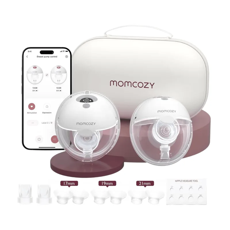 M5 Slimme App-gestuurde Borstkolf - 2-Pack - Grijs de Momcozy – photo produit