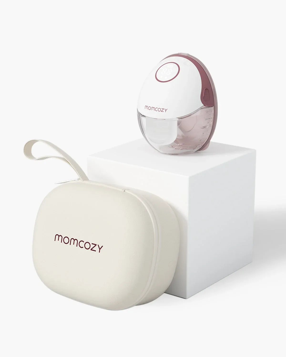 Mobile Style™ Freihändige Milchpumpe | M6 | Stil: Einzeln | Farbe von Momcozy in Gemütliches Rot – Produktfoto