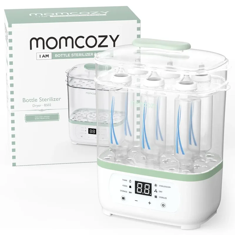 Momcozy 8-in-1 elektrischer Dampfsterilisator und Trockner für Babyflaschen, multifunktional, Einzelgerät, Geschenke für Mütter von Momcozy – Produktfoto