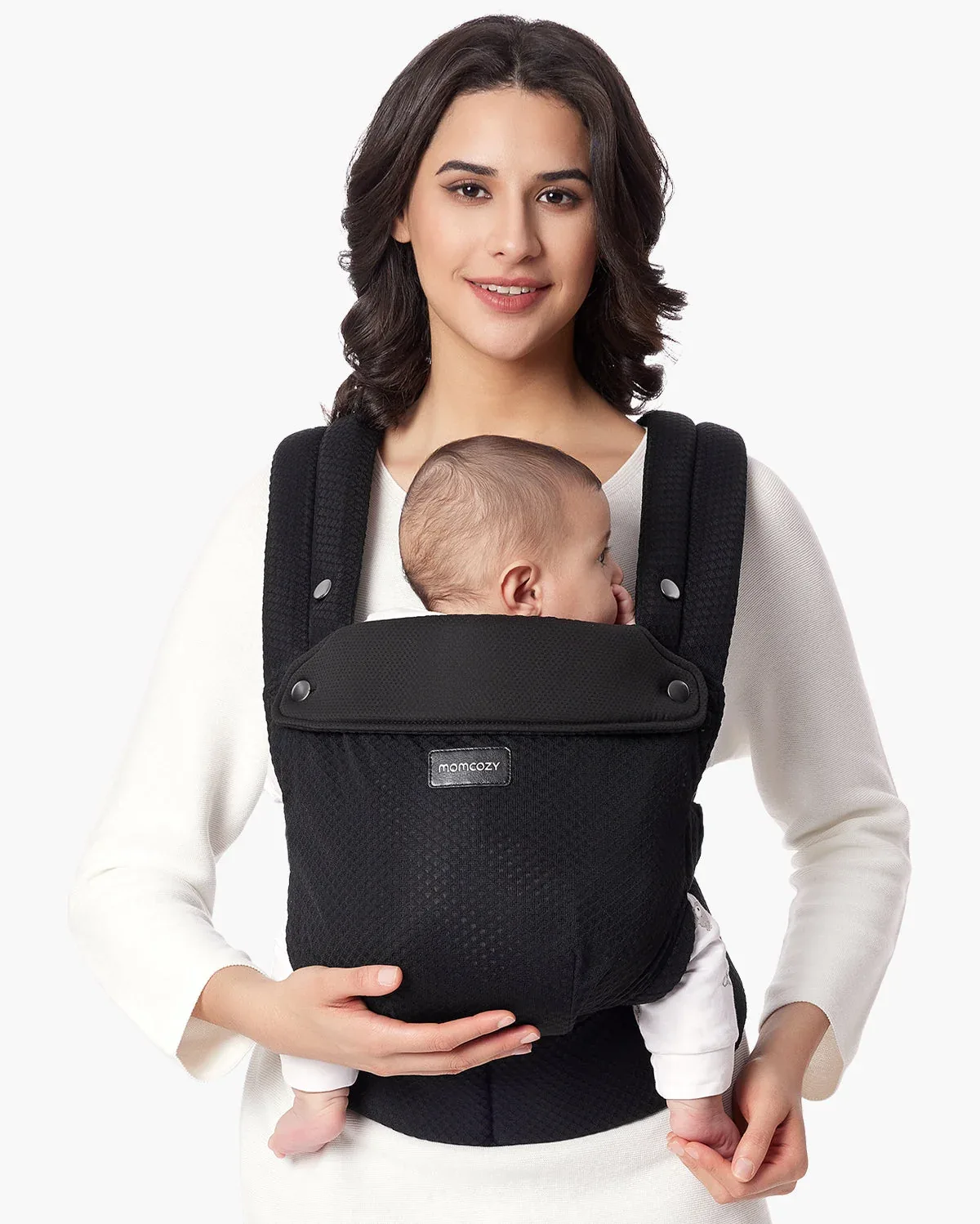PureHug Air Mesh Babytrage | Farbe van Momcozy in Air Mesh-Black – productfoto