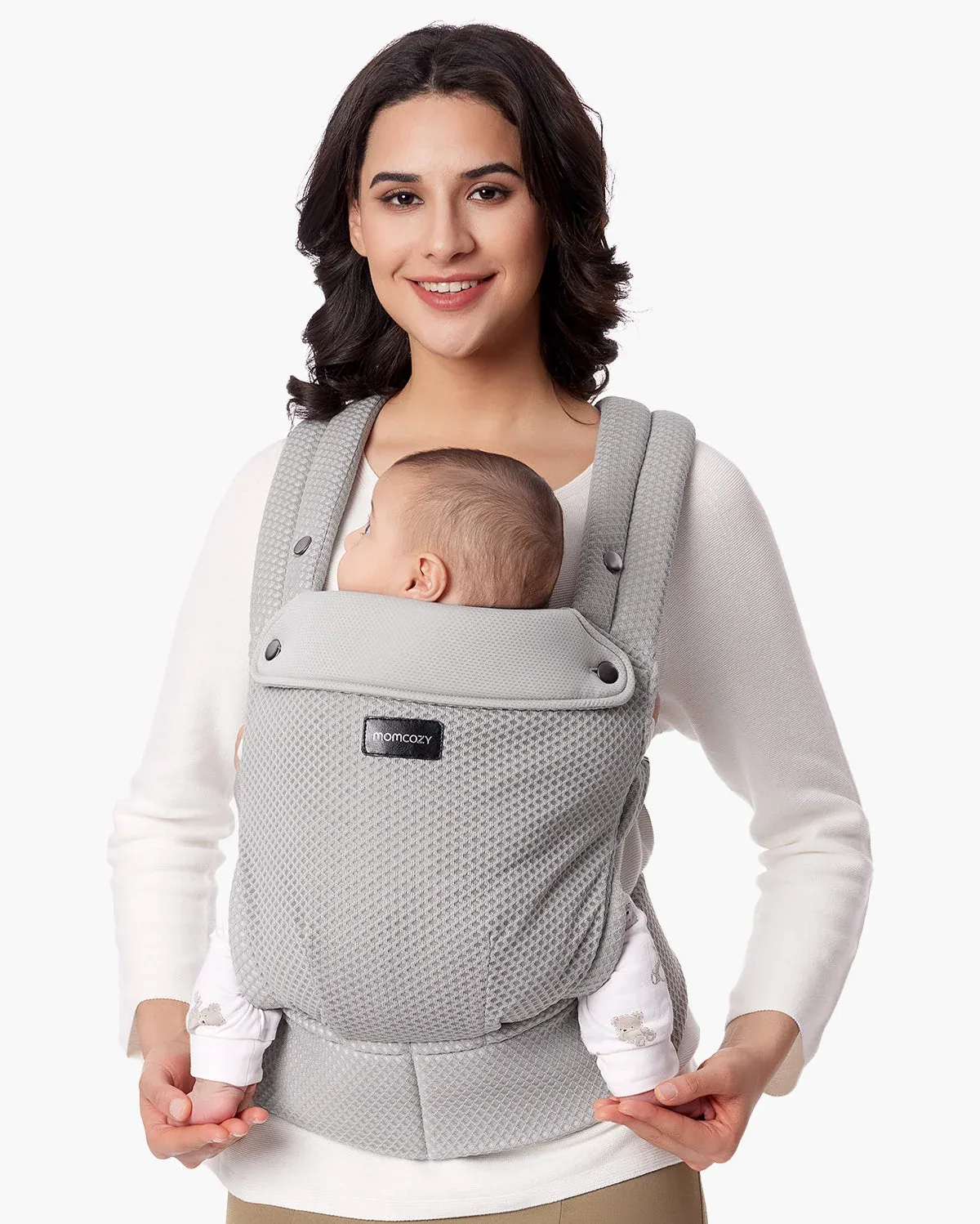 PureHug Air Mesh Babytrage | Farbe by Momcozy in Air Mesh-Grey – product photo