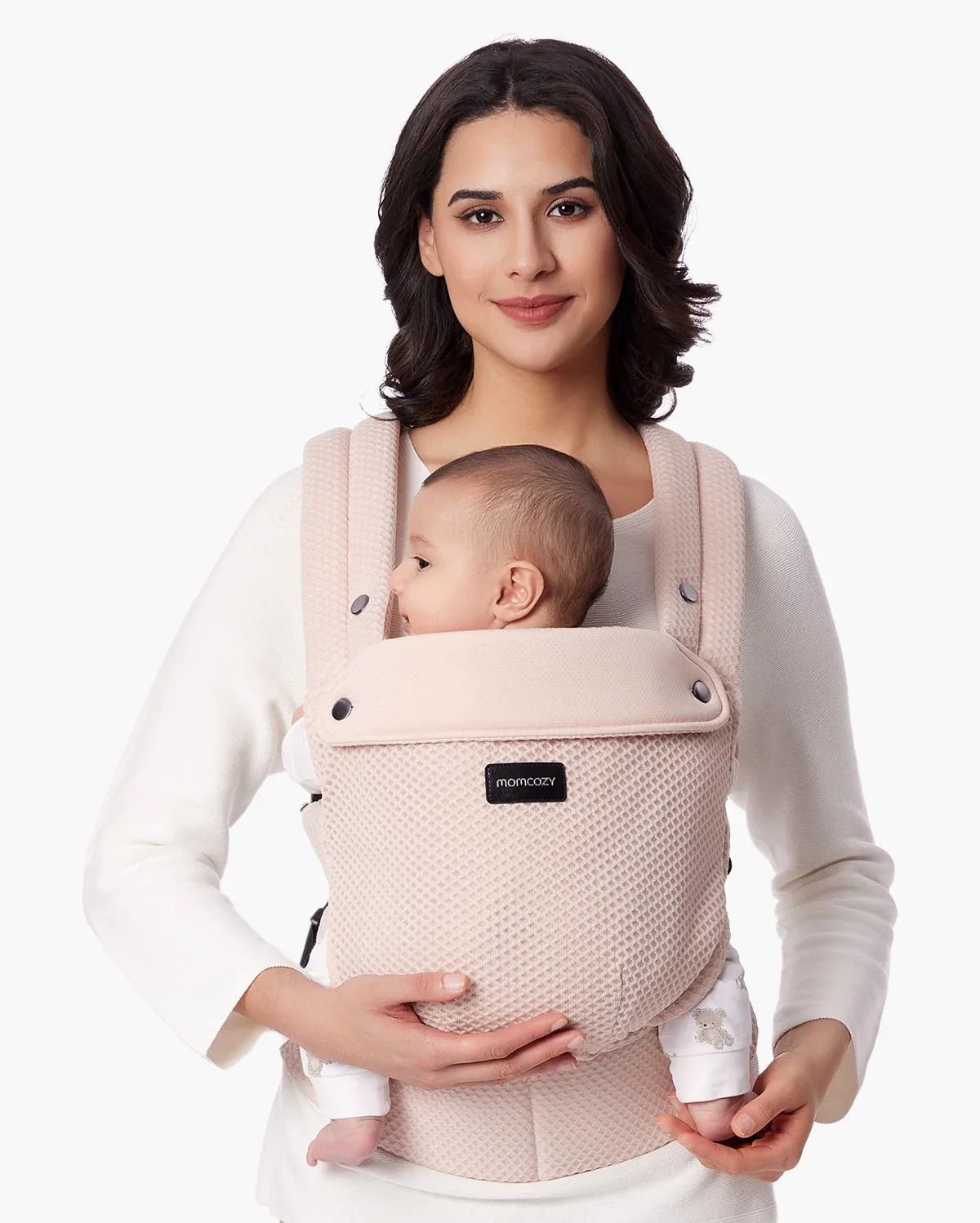 PureHug Air Mesh Babytrage | Farbe von Momcozy in Air Mesh-Pink – Produktfoto
