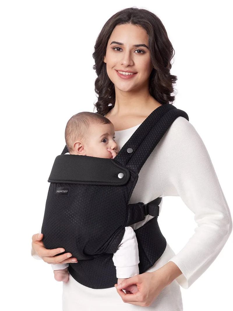 PureHug - Baby en Peuter Draagzak – Ergonomisch - Verstelbaar - 3kg tot 20kg - Mesh design van Momcozy in Zwart – productfoto