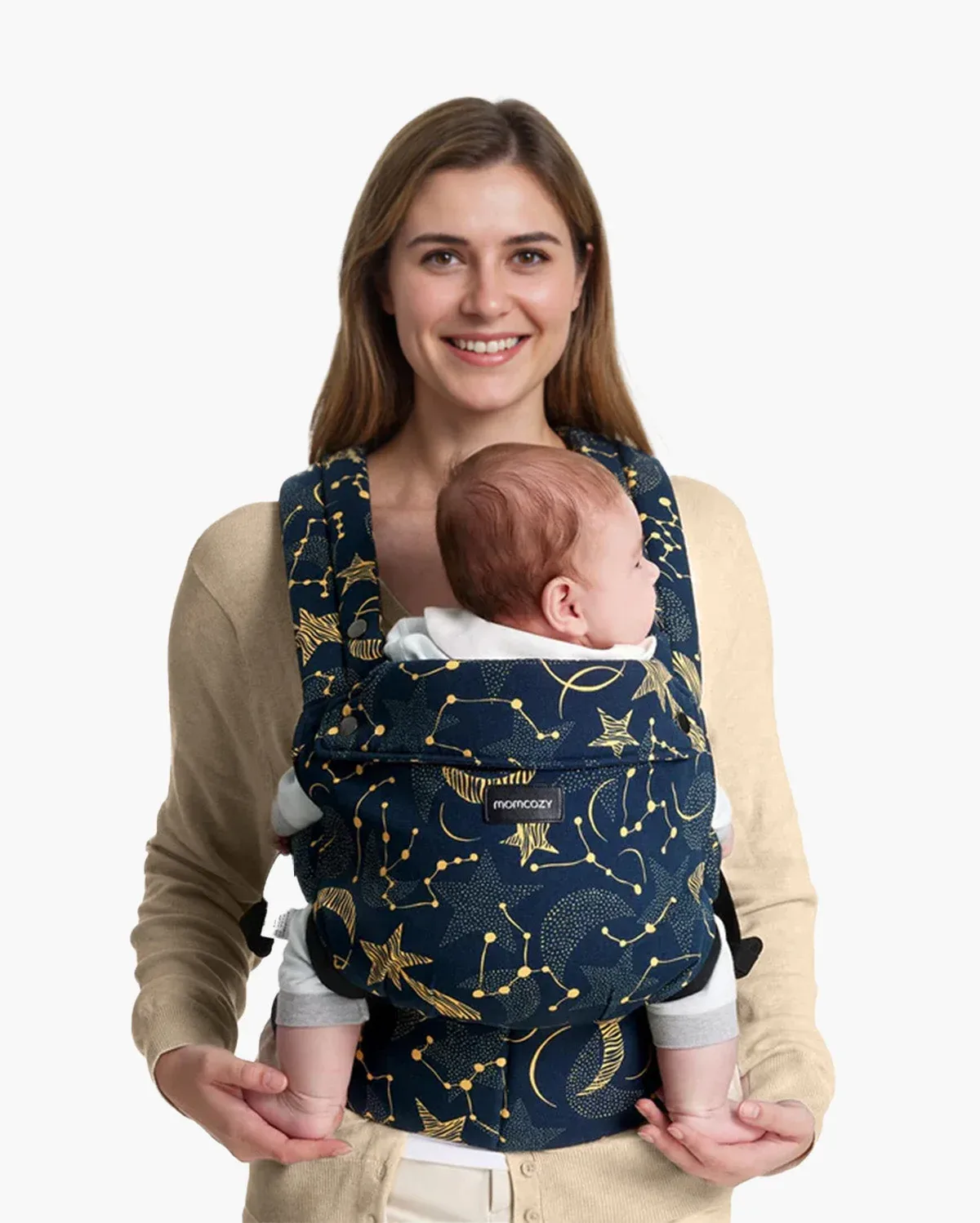 PureHug Babytrage – Farbe Sternennacht von Momcozy – Produktfoto
