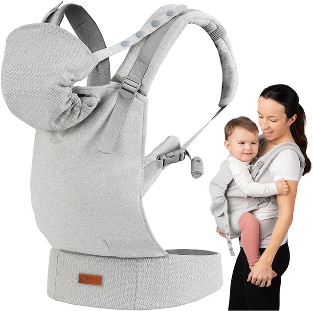 COLLET Draagzak - Ergonomische Babydrager - M-Positie - Verstelbaar - Met Afneembare Capuchon