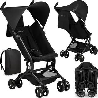 GRACE Buggy - Inclusief Rugzak - Compact Opvouwbaar - Lichtgewicht Reisbuggy - Tot 15 kg by MoMi in Black – product photo 1 of 4