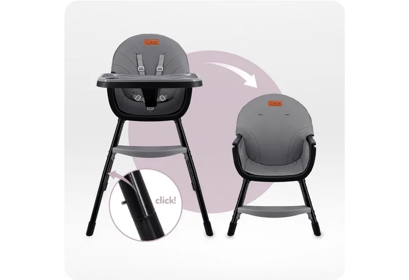 REKI 2-in-1 Kinderstoel - Meegroei Kinderstoel en Stoeltje - Tot 20 kg by MoMi in Black – product photo 4 of 5