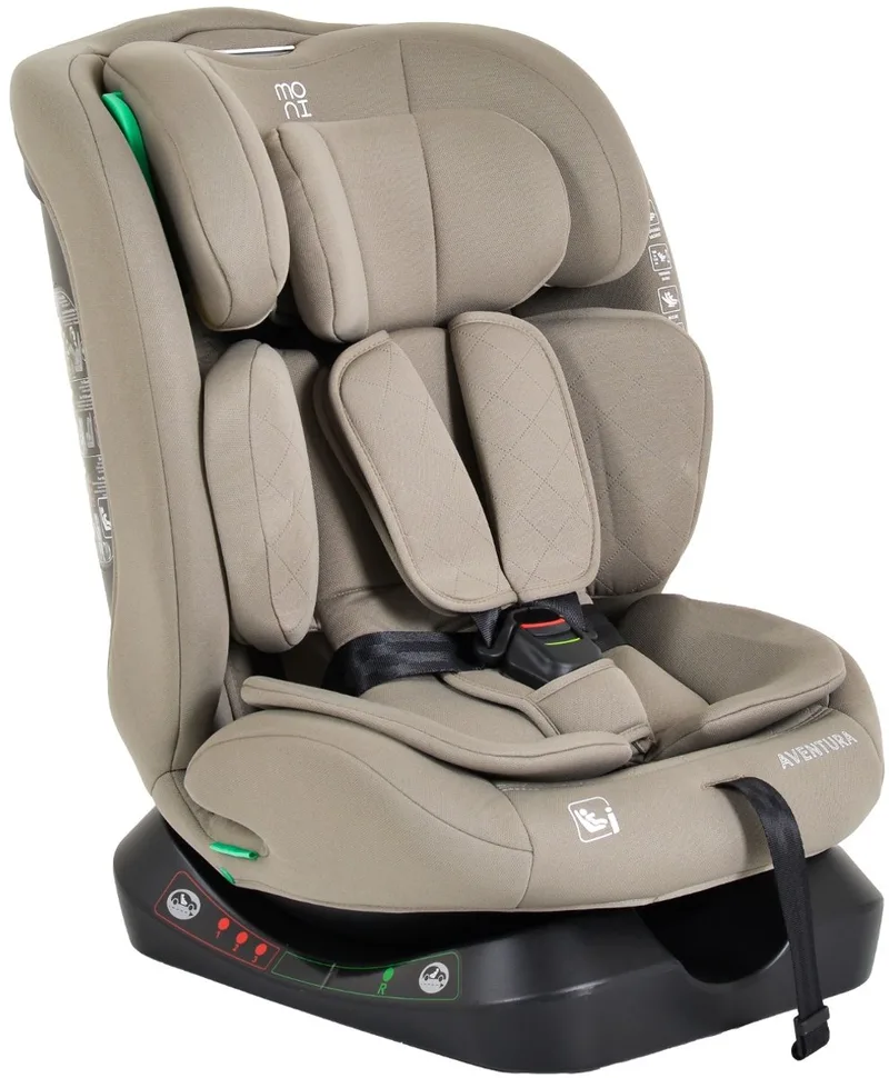 Aventura 40-150 cm i-Size Autostoel van Moni in Beige – productfoto
