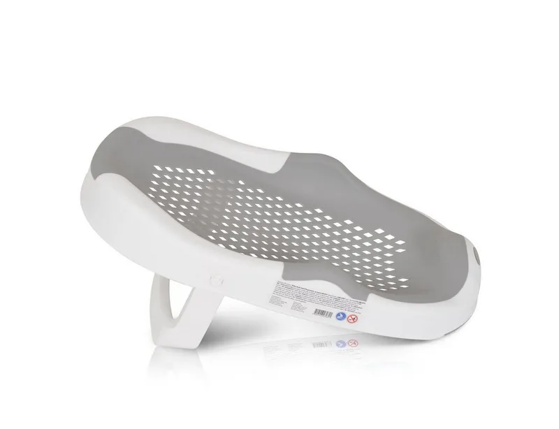 Babybadewanne Meshy, (1-tlg), faltbarer Stützfuß, rutschfest, Wanneneinlage, Wasserablauflöcher von Moni in Grau – Produktfoto 4 von 5