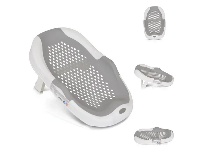Babybadewanne Meshy, (1-tlg), faltbarer Stützfuß, rutschfest, Wanneneinlage, Wasserablauflöcher