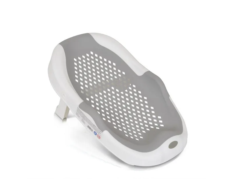 Babybadewanne Meshy, (1-tlg), faltbarer Stützfuß, rutschfest, Wanneneinlage, Wasserablauflöcher von Moni in Grau – Produktfoto 2 von 5