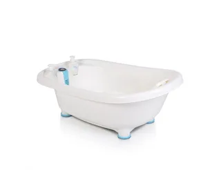 Babybadewanne Set Bubble, Thermometer, Sitz, Duschgel- und Shampoospender, Badewanne mit Sitz von Moni in Blau – Produktfoto 4 von 4