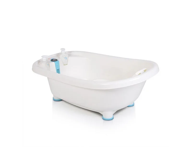 Babybadewanne Set Bubble, Thermometer, Sitz, Duschgel- und Shampoospender, Badewanne mit Sitz von Moni in Blau – Produktfoto 4 von 4