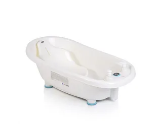 Babybadewanne Set Bubble, Thermometer, Sitz, Duschgel- und Shampoospender, Badewanne mit Sitz von Moni in Blau – Produktfoto 2 von 4