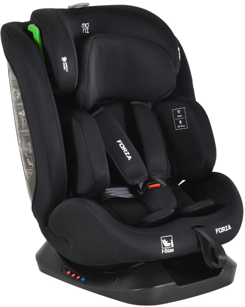 Forza Black 40-150 cm i-Size Autostoel van Moni in Zwart – productfoto