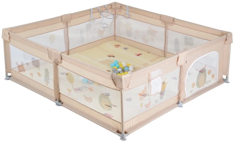 GameZone 150 x 200 cm Speelkleed / Box / Ballenbak von Moni in Beige – Produktfoto