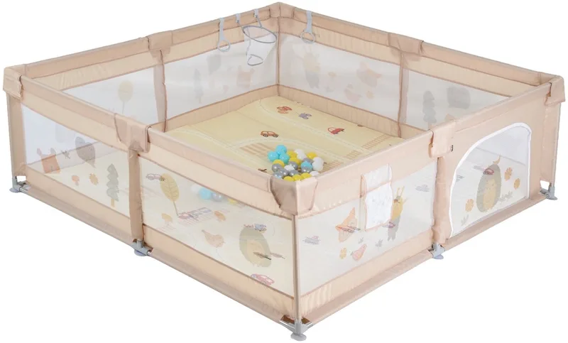 GameZone 200 x 180 cm Speelkleed / Box / Ballenbak von Moni in Beige – Produktfoto