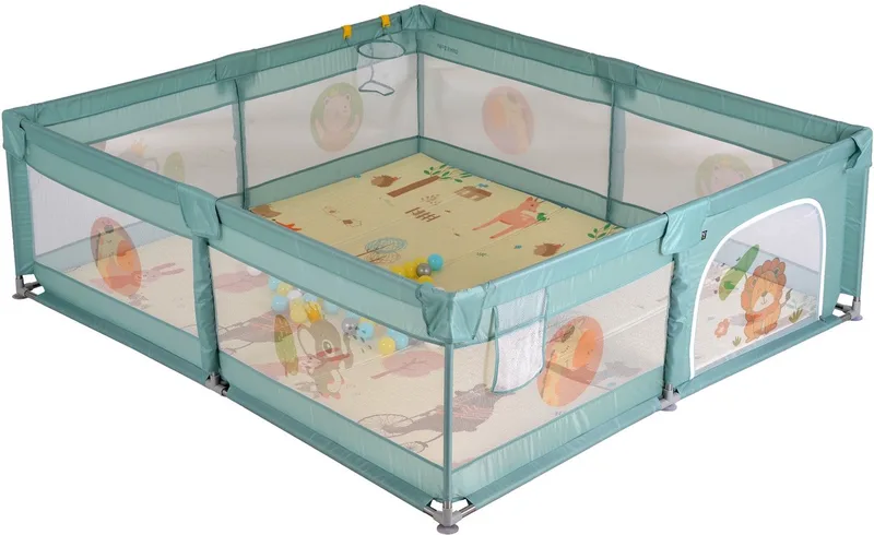 GameZone 200 x 180 cm Speelkleed / Box / Ballenbak von Moni in Mint – Produktfoto