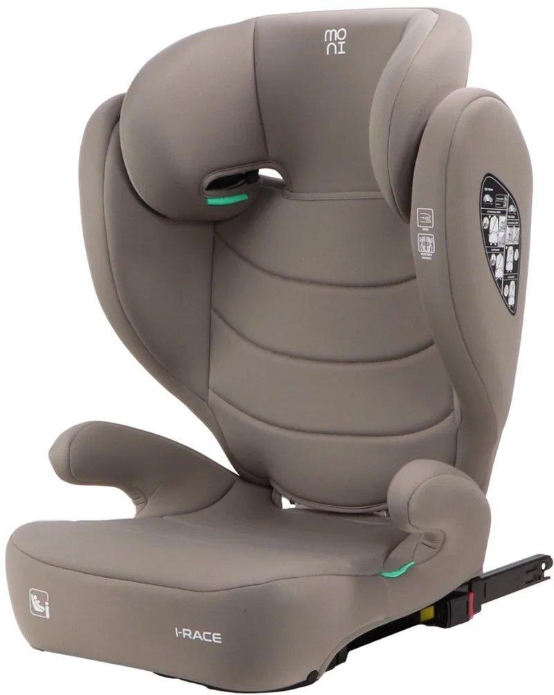 i-Race Cool 100-150 cm Isofix i-Size Autostoel van Moni in Beige – productfoto