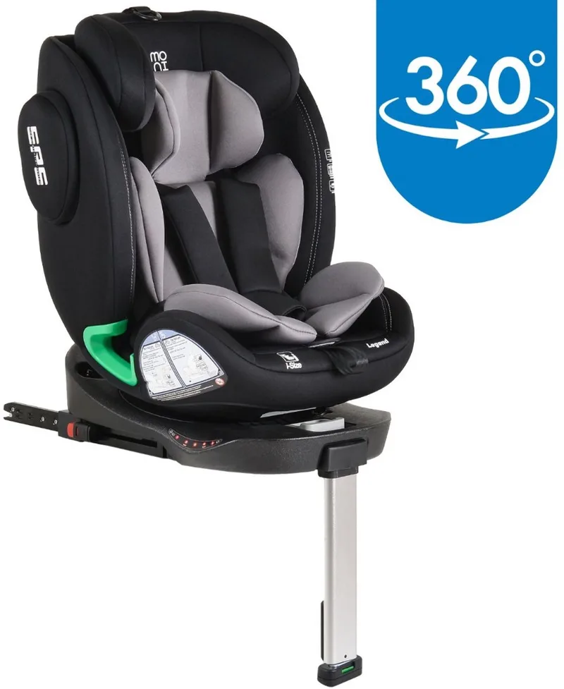 Legend Grey 40-150 cm 360° i-Size Autostoel van Moni in Grijs – productfoto