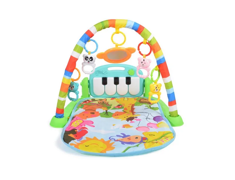 Spielbogen Fitness Boy, 75 x 63 cm, Krabbeldecke, Musiktasten, Dschungeltiere, ab 6 Monate by Moni in Green – product photo 3 of 5