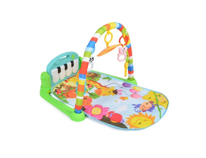 Spielbogen Fitness Boy, 75 x 63 cm, Krabbeldecke, Musiktasten, Dschungeltiere, ab 6 Monate by Moni in Green – product photo 2 of 5
