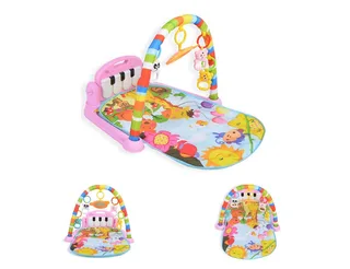 Spielbogen Fitness Girl 696-R22, Klaviertasten, Hängespielzeuge, Krabbeldecke, 100% Polyester de Moni en Rose – photo produit 1 sur 5