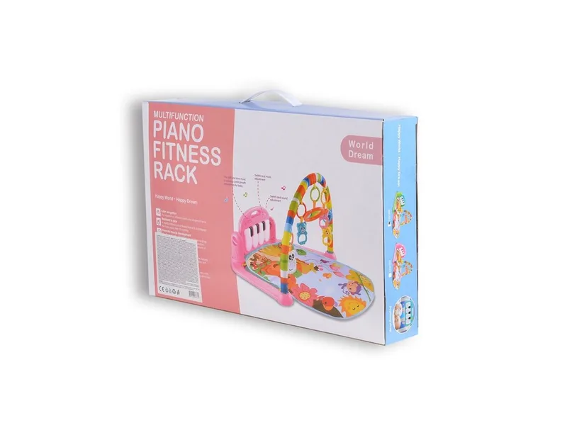 Spielbogen Fitness Girl 696-R22, Klaviertasten, Hängespielzeuge, Krabbeldecke, 100% Polyester de Moni en Rose – photo produit 5 sur 5