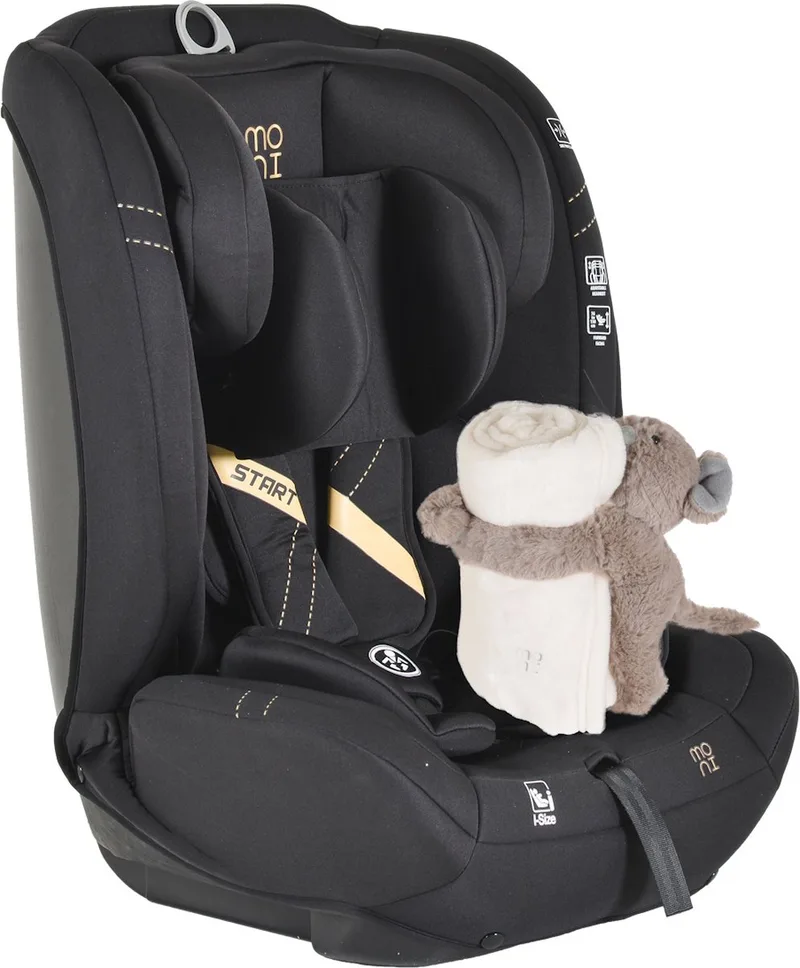 Start Black 76-150 cm i-Size Autostoel van Moni in Zwart – productfoto