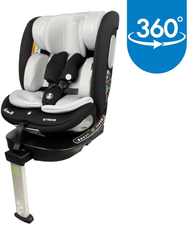 Strike Dark Grey 40-150 cm 360° i-Size Autostoel van Moni in Zwart, grijs – productfoto