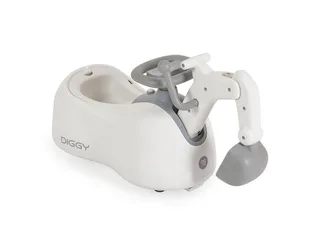 Töpfchen Diggy 4 in 1, Bagger, Schiebeauto, Schaukelspielzeug, Licht, Musik, bis 25 kg de Moni en Blanc – photo produit 4 sur 5
