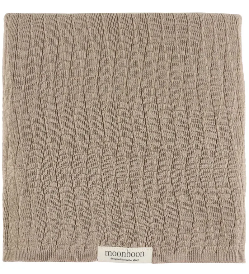 Deken - Gebreid - 100x80 cm - Aarde de Moonboon – photo produit