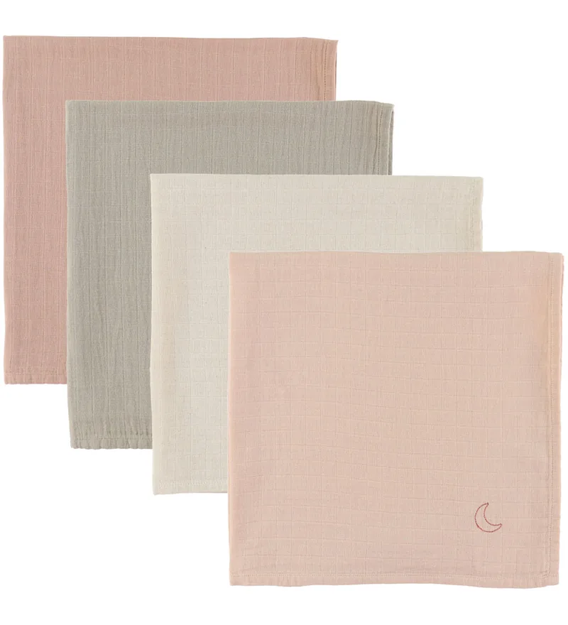 Hydrofiele Doek - 4-pack - Rose Mix de Moonboon – photo produit