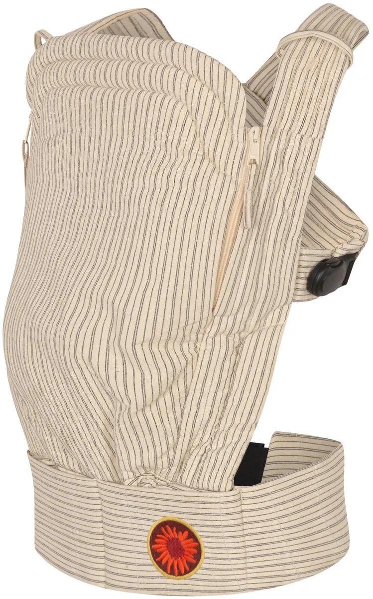 Babydraagzak Balance Signature Collection - Draagzak - Draagzak baby - 3 draagposities - Fine Lines by Moova in Beige – product photo