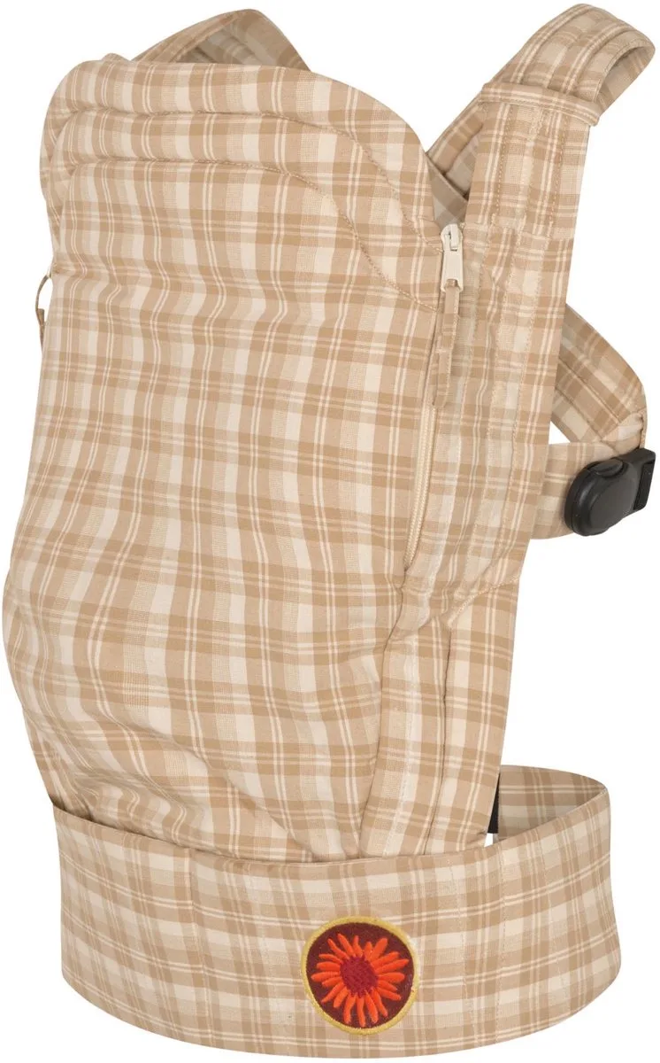 Babydraagzak Balance Signature Collection - Draagzak - Draagzak baby - 3 draagposities - Mocha Check de Moova – photo produit