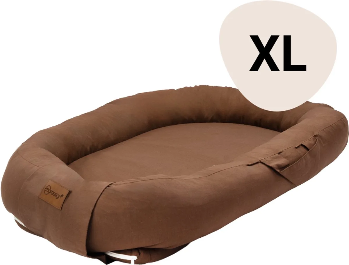 Babynest XL MorDesign Chocolate Brown van MorDesign in Bruin – productfoto